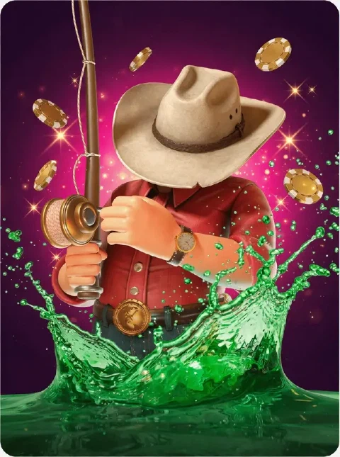 Illustrated cover for Big Bass Splash