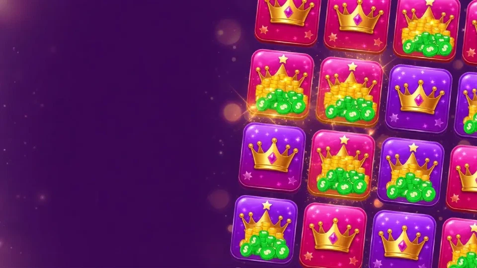Mosaic of generic game tiles